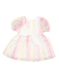 Hucklebones London puff-sleeves bodice dress and bloomers - Pink