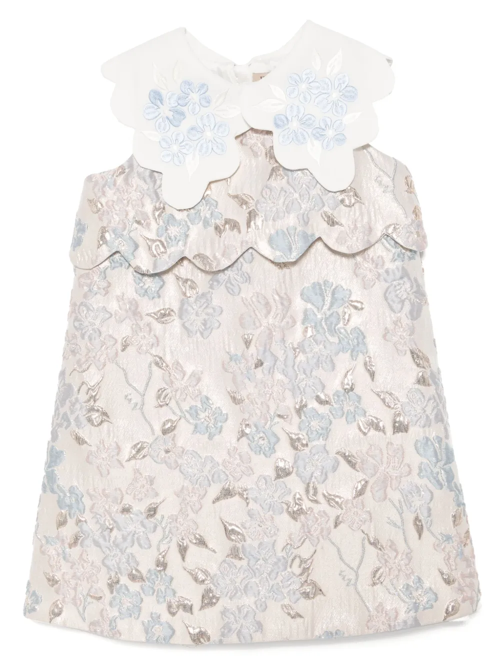Hucklebones London Gewelfde shiftjurk Beige