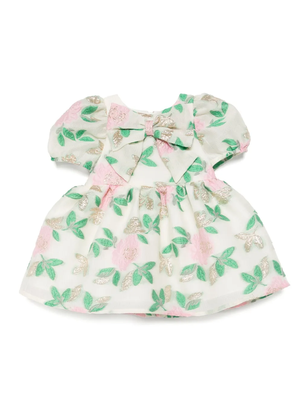 Hucklebones London Jurk met pofmouwen en broekje Beige