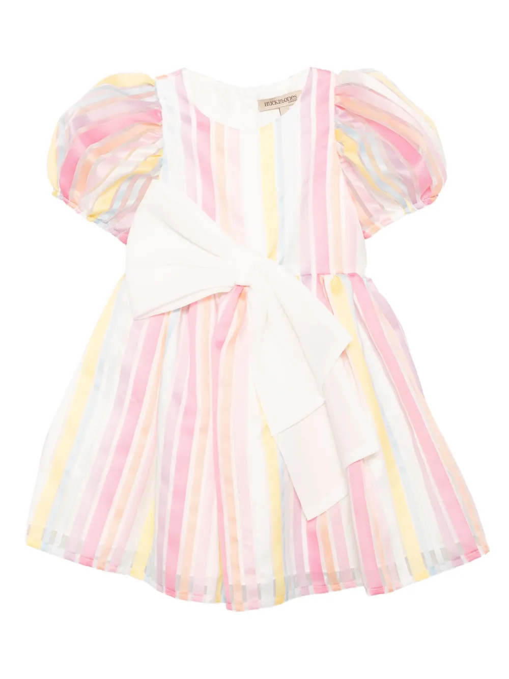 Hucklebones London Jurk met pofmouwen Roze