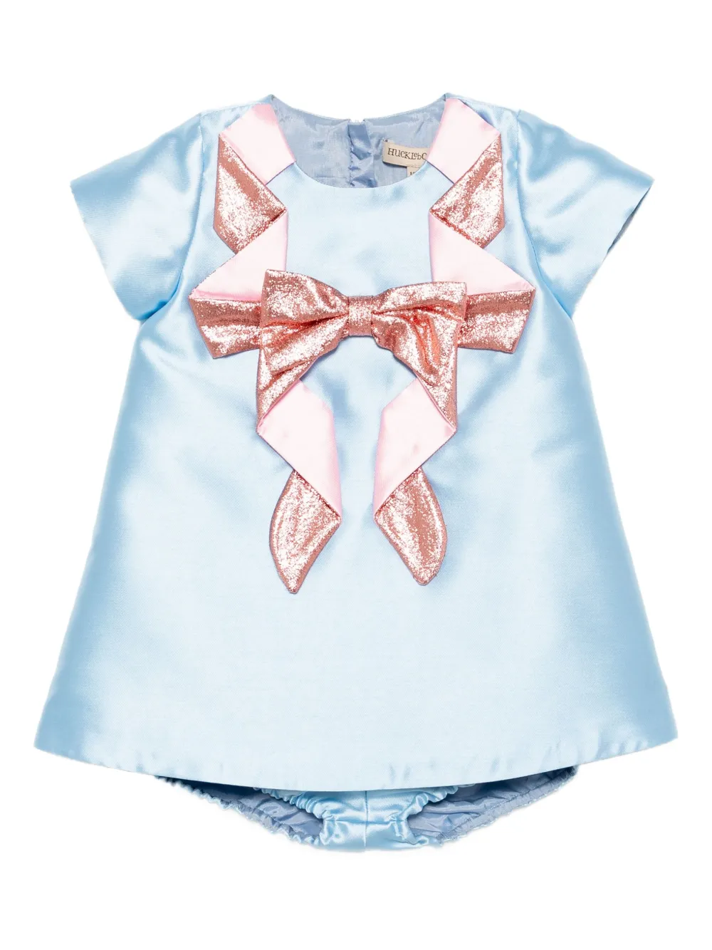 Hucklebones London Origami shiftjurk en broekje met strik Blauw