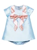 Hucklebones London origami bow shift dress and bloomers - Blue