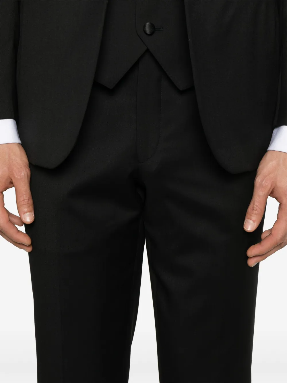 Corneliani Pak met enkele rij knopen Zwart