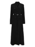 Masnada double-breasted coat - Black
