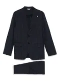 Manuel Ritz striped suit - Blue
