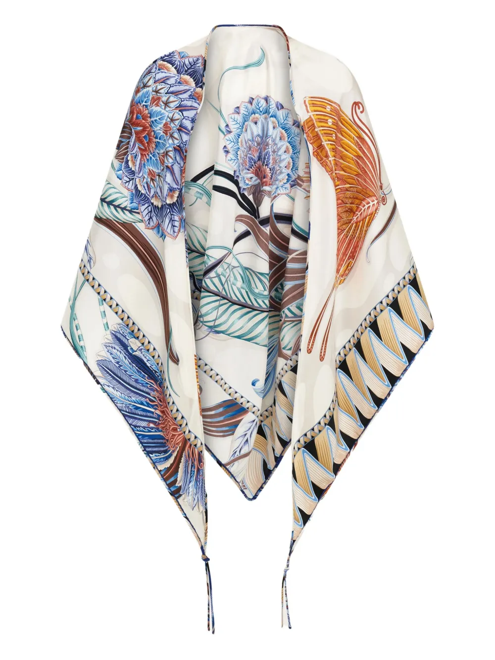 Ferragamo floral-print silk scarf | Neutrals | Image 1