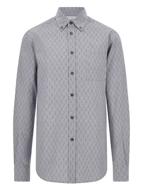 ferragamo dress shirt Ferragamo Monogram shirt - Men