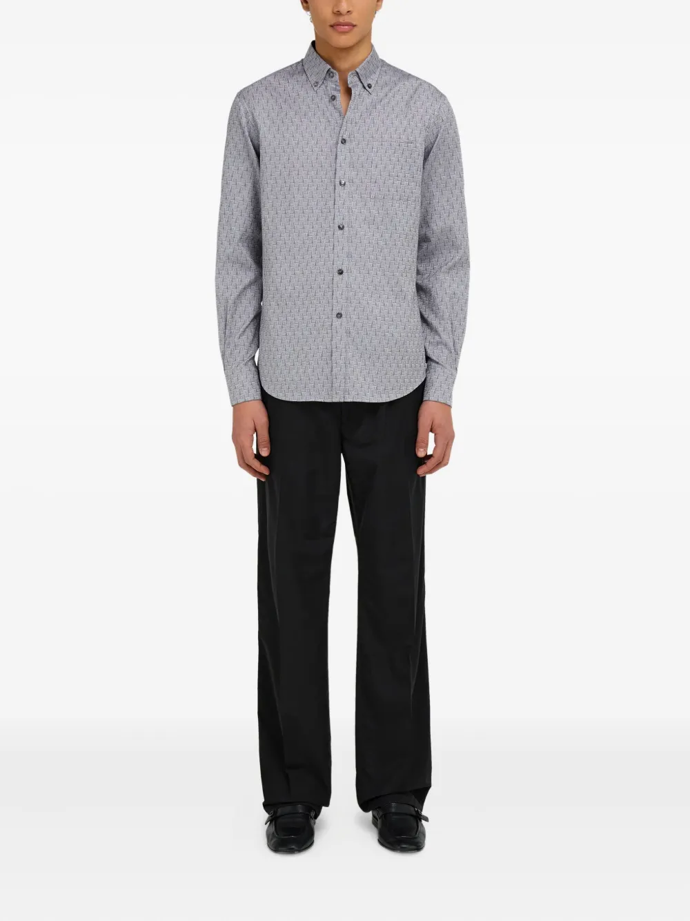 Ferragamo Shirt met monogram - Grijs