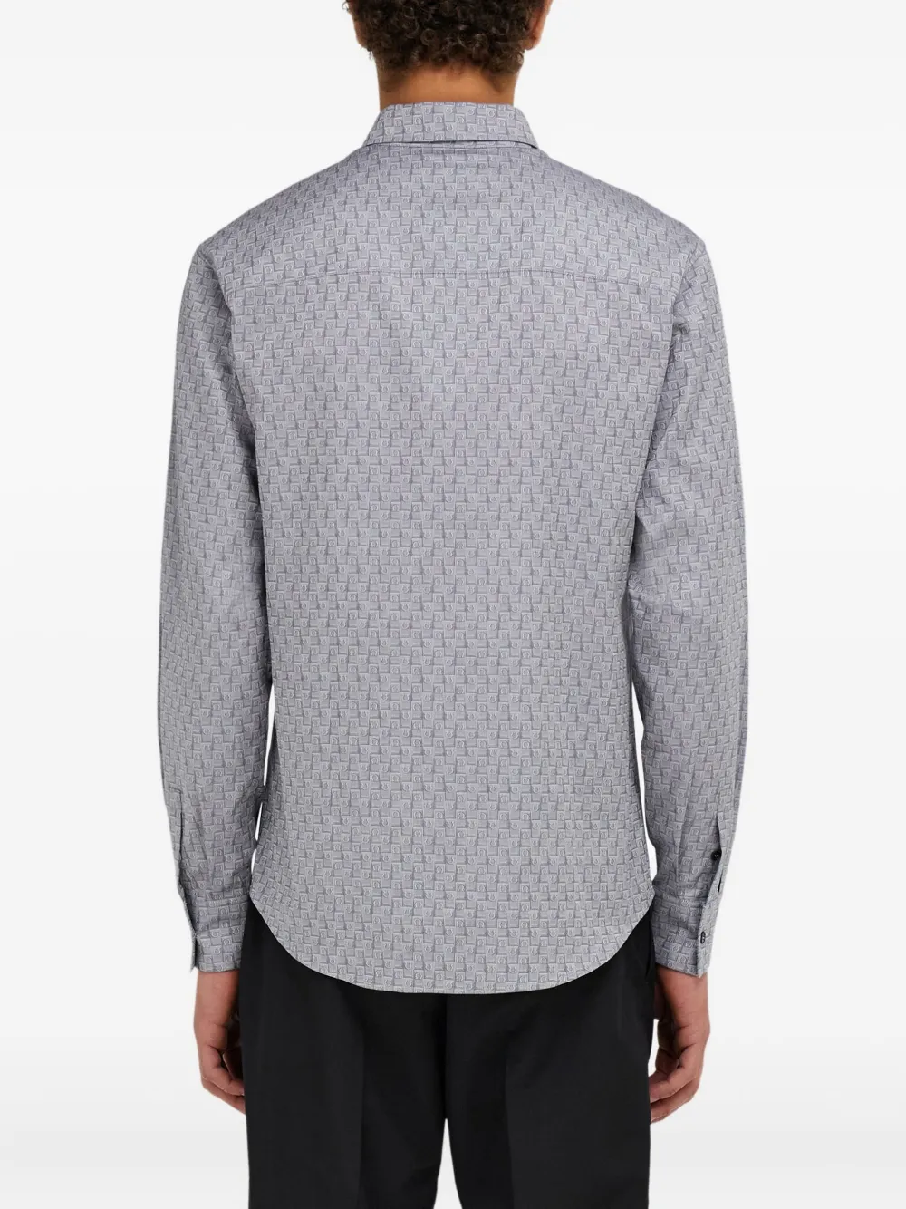Ferragamo Shirt met monogram Grijs