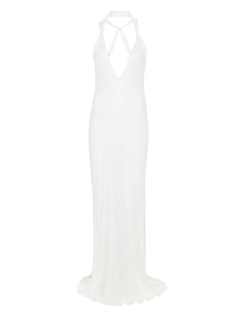 Ludovic de Saint Sernin Maxi-jurk Wit
