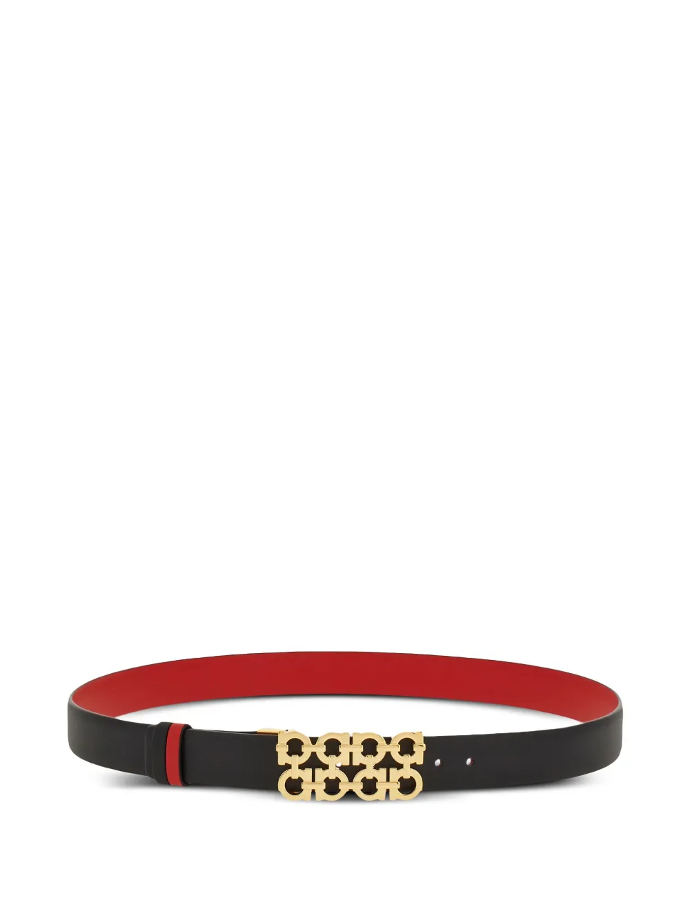 Ferragamo reversible adjustable Gancini belt | Black | Image 1