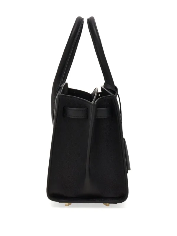 Ferragamo ガンチーニ レザーショルダーバッグ | ブラック | FARFETCH JP