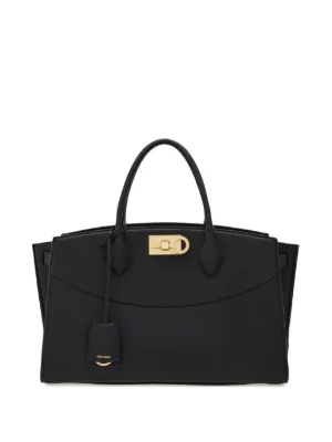 Ferragamo Small Studio Box Bag | Black | FARFETCH