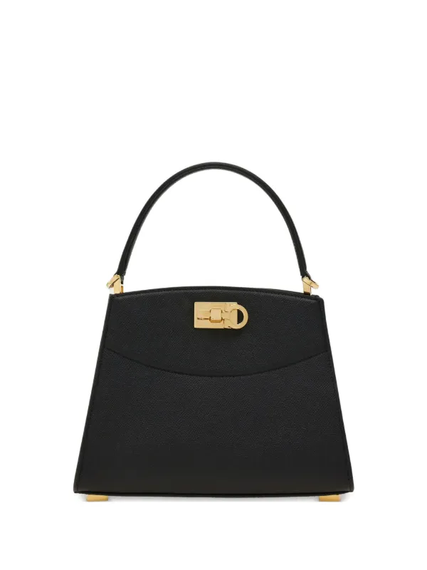 Ferragamo New Ferragamo Studio Box Bag XS in Black