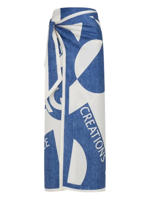 Ferragamo graphic-print wrap scarf
