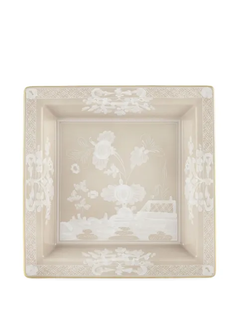 GINORI 1735 plato cuadrado Oriente Italiano de 24.5cm