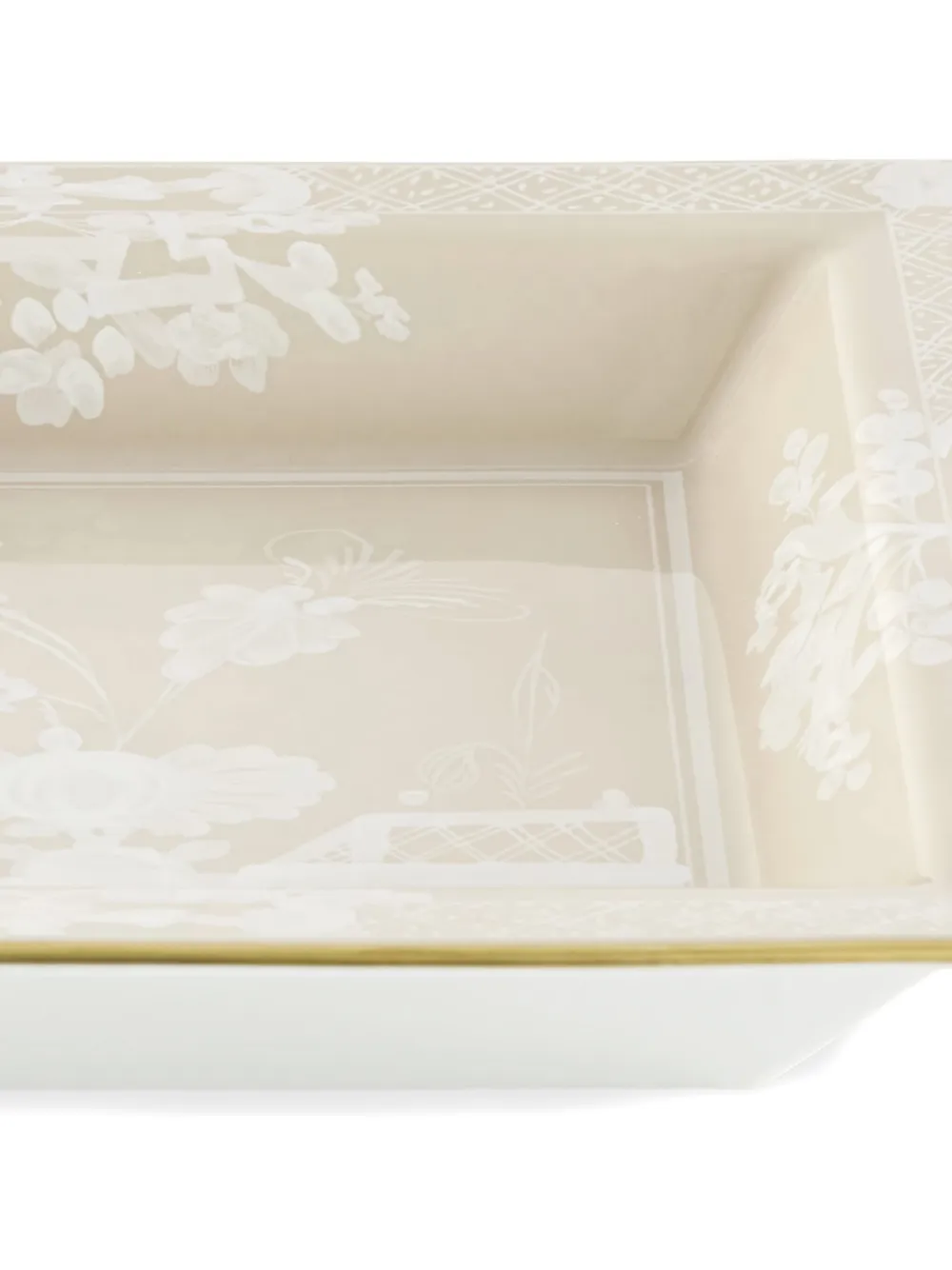 Ginori 1735 Oriente Italiano Square Plate (24.5cm) In Neutrals