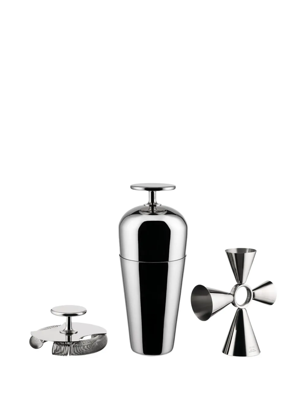 Alessi Tending Box Mixing Set In Silver