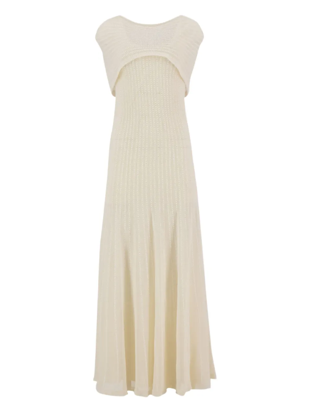 KHAITE Thora maxi-jurk Beige