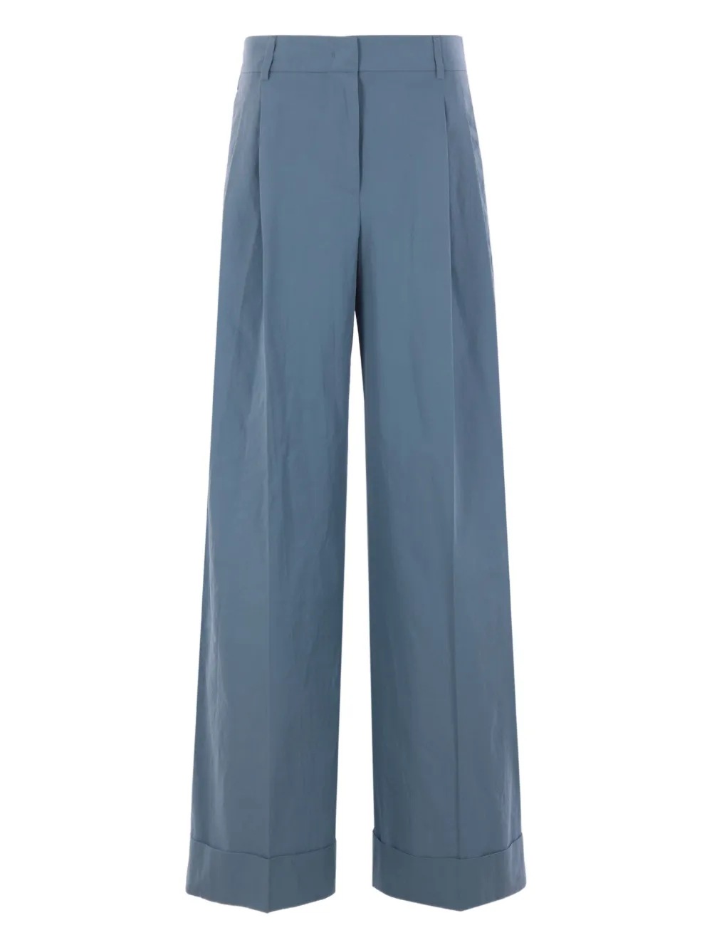 Alberto Biani Broek met wijde pijpen Blauw