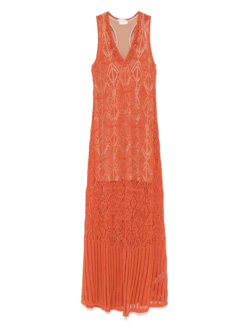LIU JO vestido largo con tejido crochet