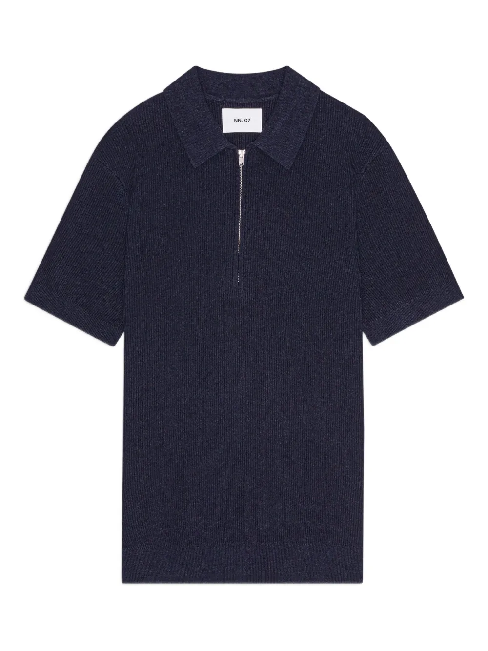 NN07 polo à col zippé | bleu | Image 1