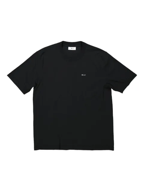 NN07 logo-embroidered T-shirt
