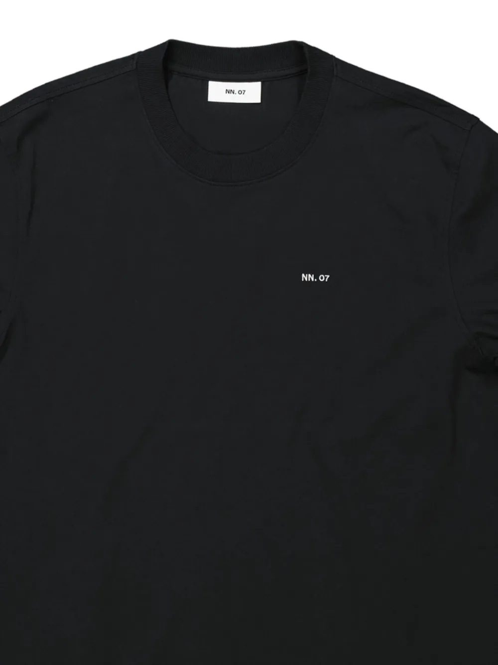 NN07 logo-embroidered T-shirt - Zwart