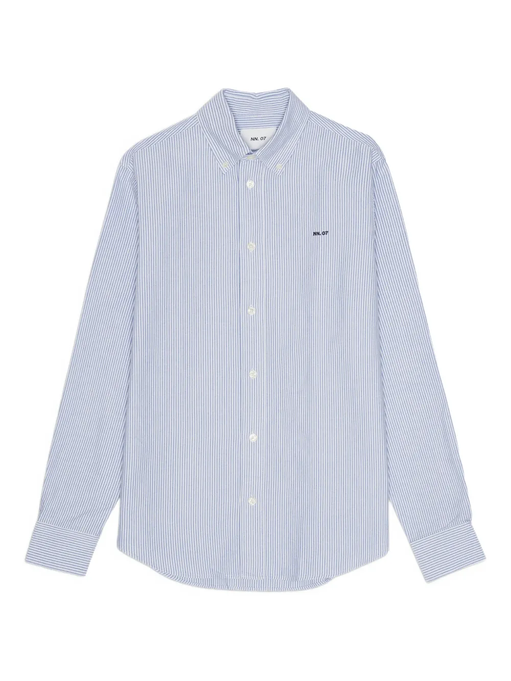 NN07 camisa con botones y rayas estampadas | azul | Image 1