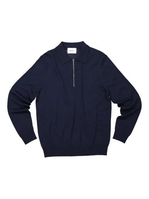 NN07 zippered polo sweater