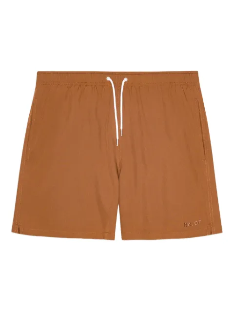 NN07 shorts de playa con cordones en la pretina