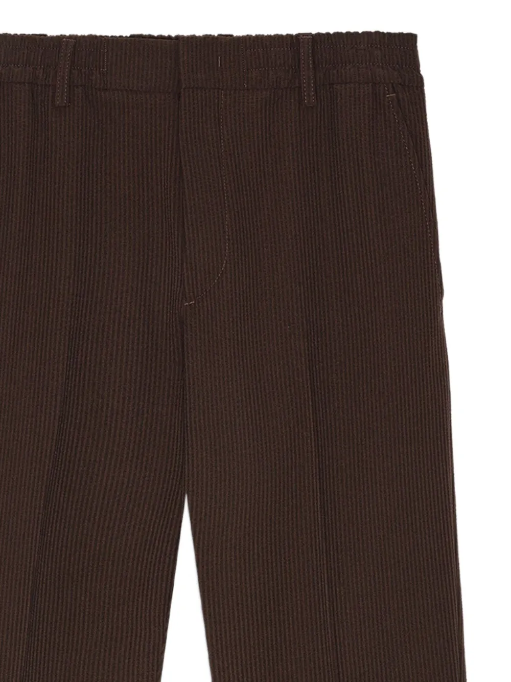 NN07 pinstriped trousers - Bruin