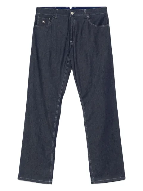 Stefano Ricci logo-appliqué jeans