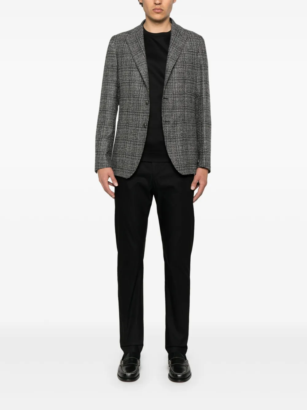 PT Torino cotton trousers - Zwart
