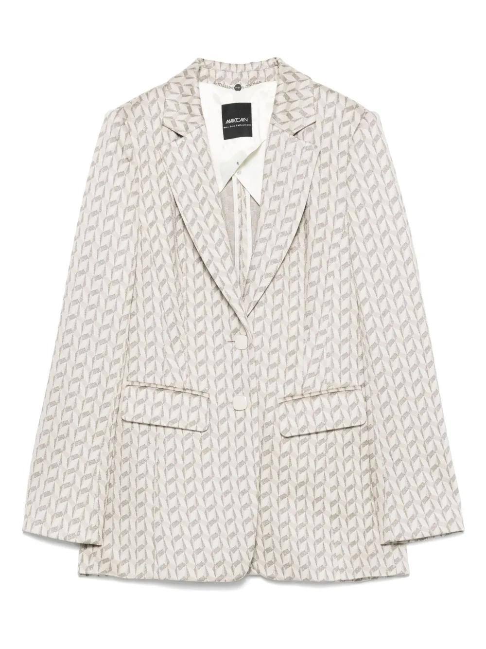 MARCCAIN graphic-jacquard blazer