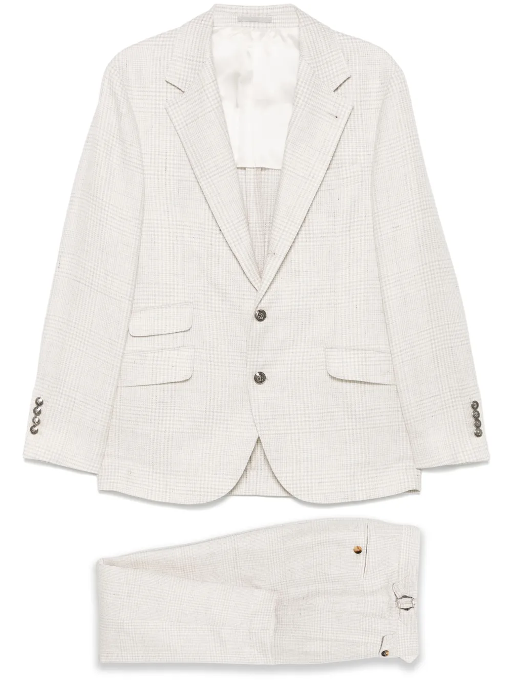 Brunello Cucinelli checked suit | White | Image 1