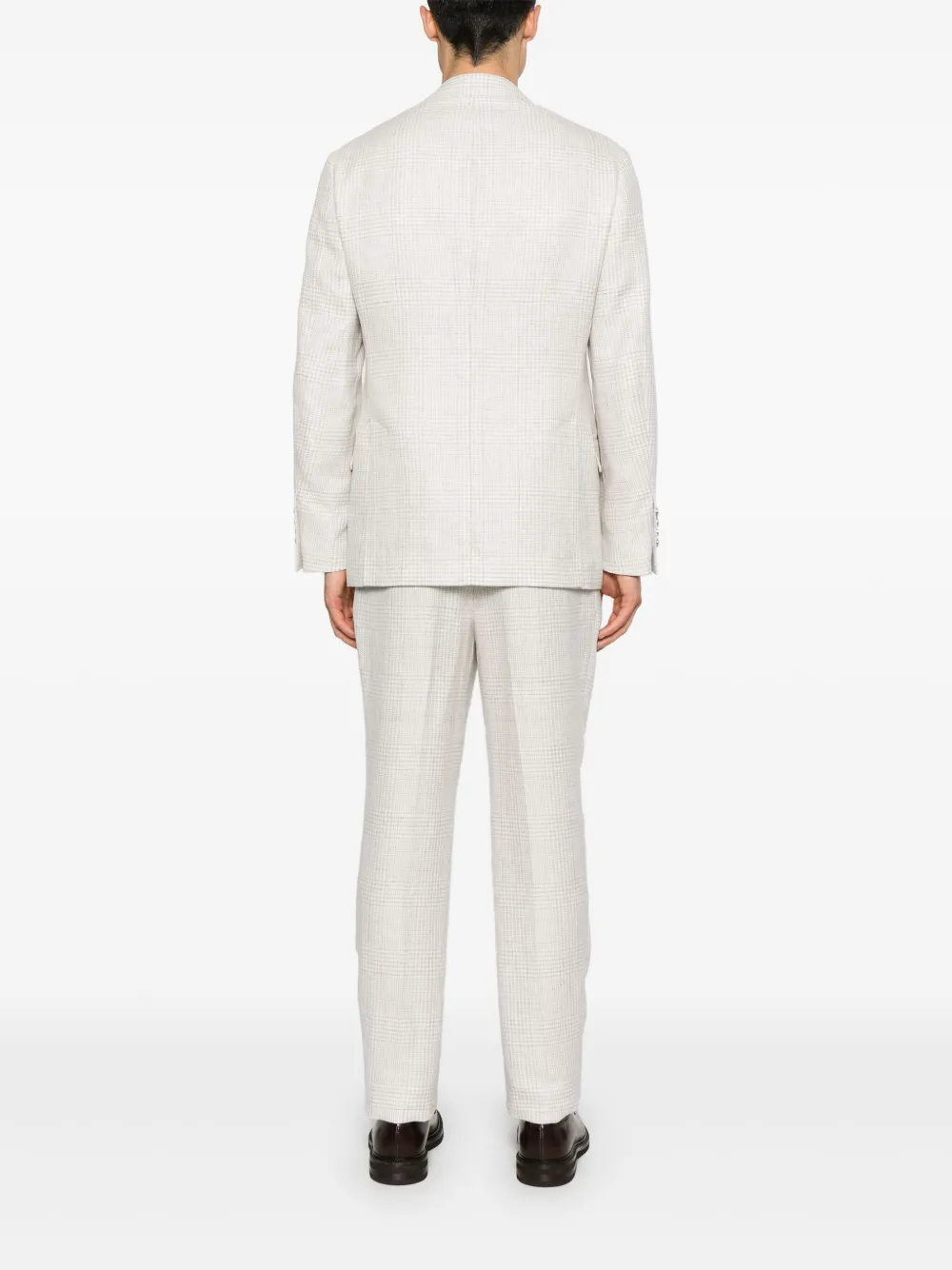 Brunello Cucinelli Geruit pak Wit