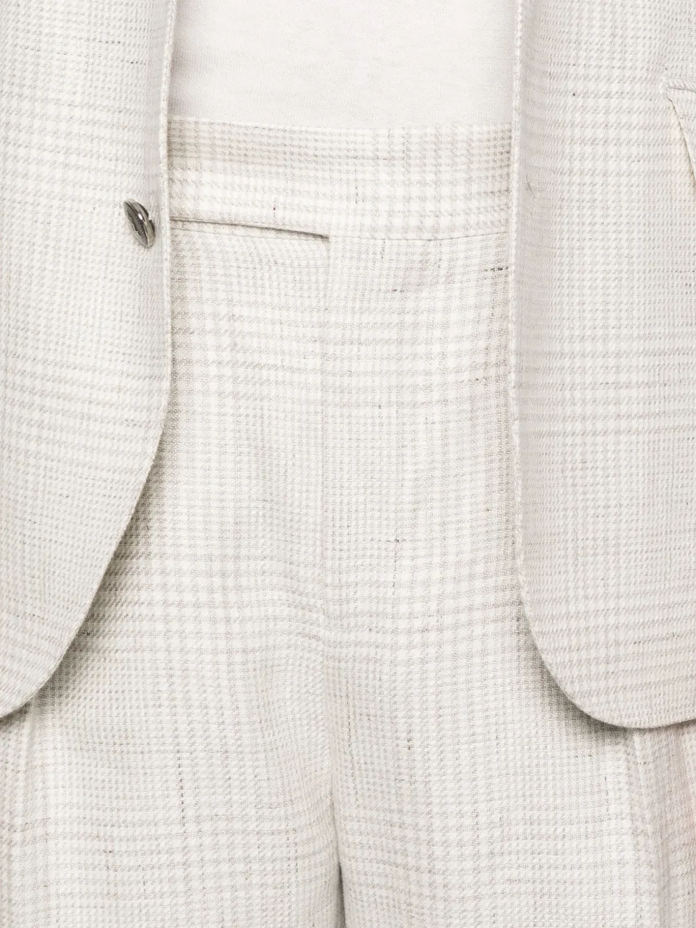Brunello Cucinelli Geruit pak Wit