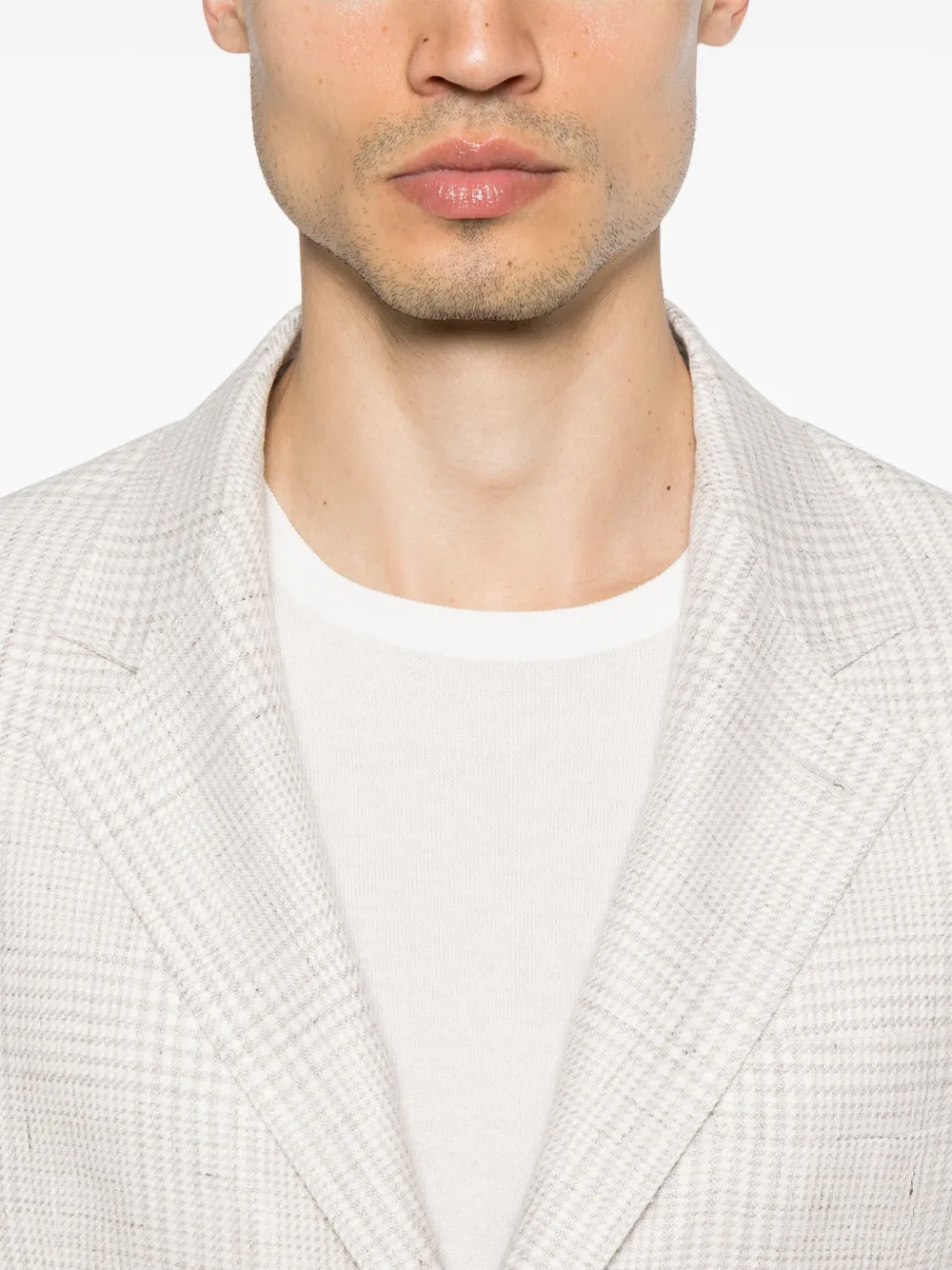 Brunello Cucinelli Geruit pak Wit