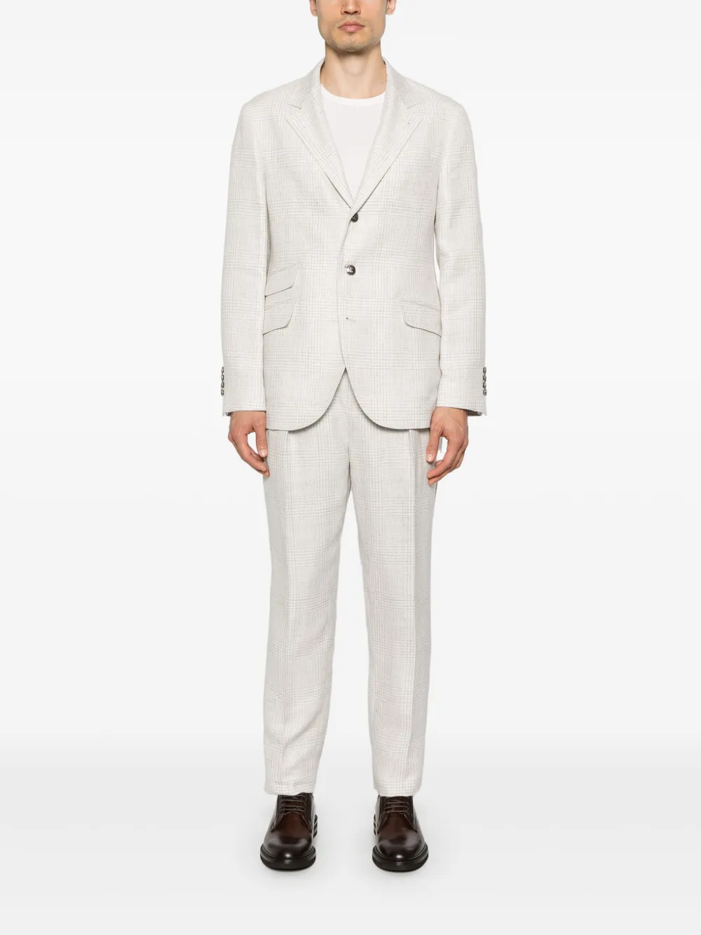 Brunello Cucinelli checked suit | Single Breasted Suits | Image 2