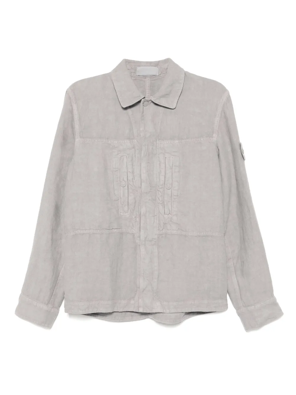 Stone Island camisa de lino | gris | Image 1