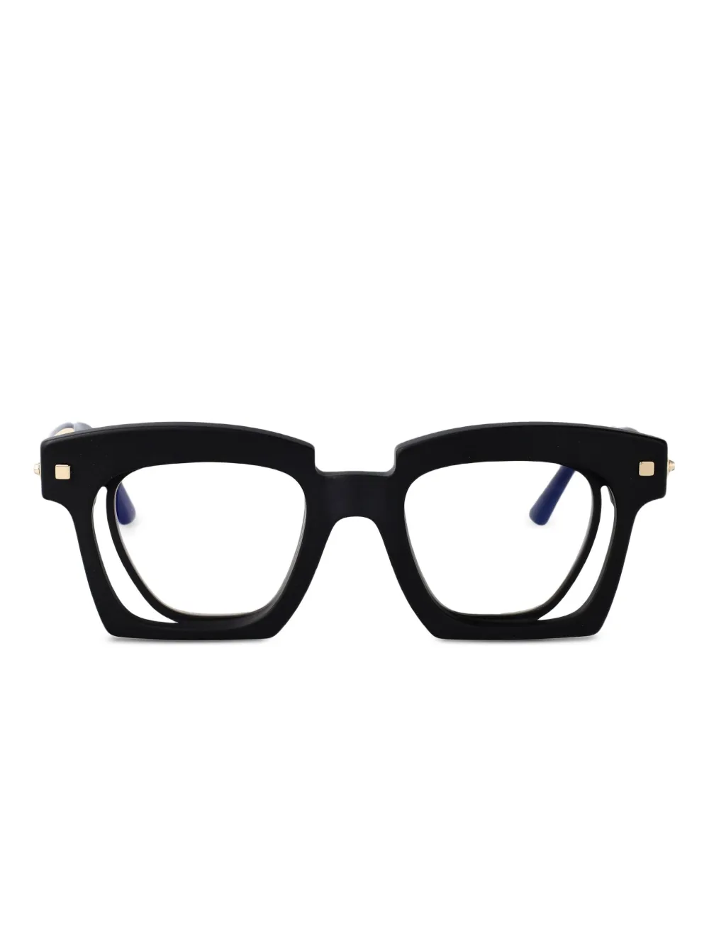 Kuboraum square-frame glasses | Black | Image 1