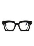 Kuboraum square-frame glasses - Black