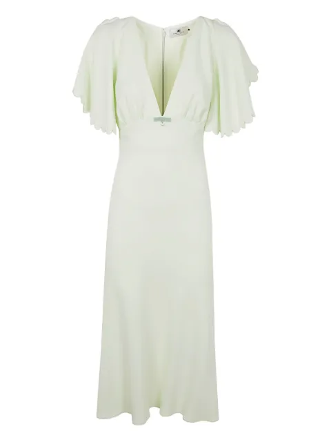 Elisabetta Franchi vestido midi con cuello en V