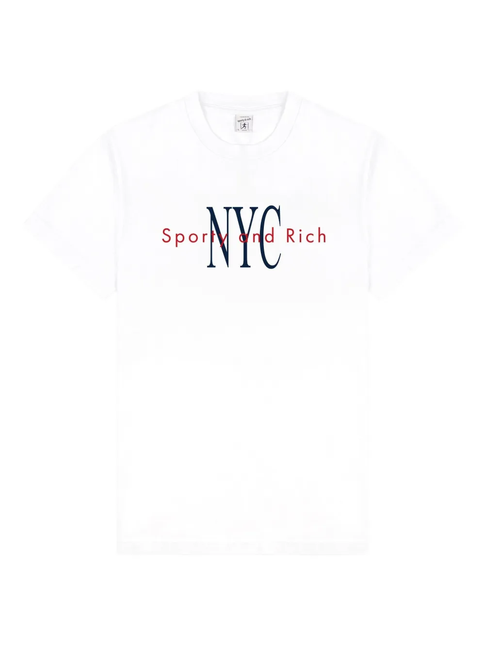 Sporty & Rich NY Minute Tシャツ - ホワイト Sporty & Rich NY Minute Tシャツ - ホワイト