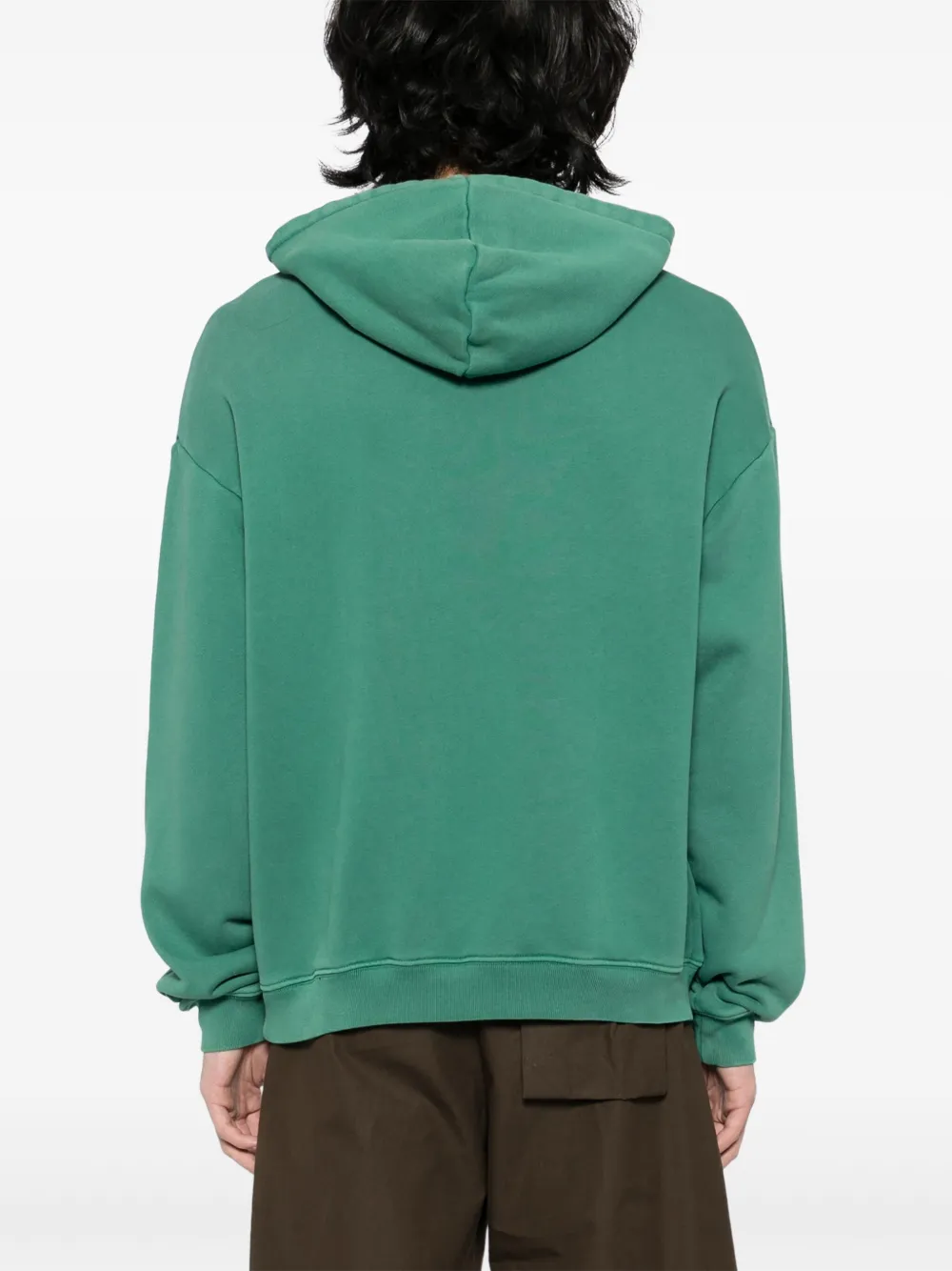 Lacoste Hoodie met gewassen effect Groen