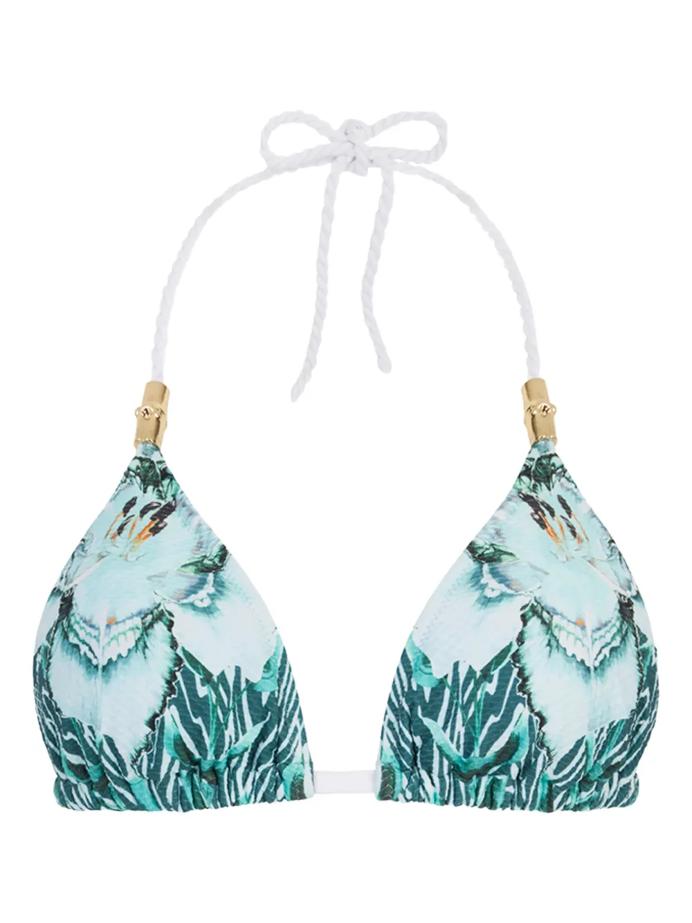 Liana graphic-print triangle bikini top