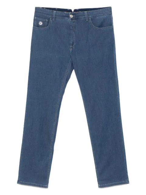 Stefano Ricci logo-appliqué jeans