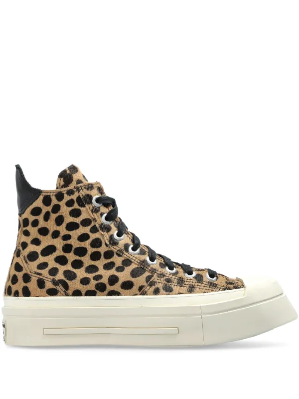 Converse Chuck 70 leopard-print high-top Sneakers Brown