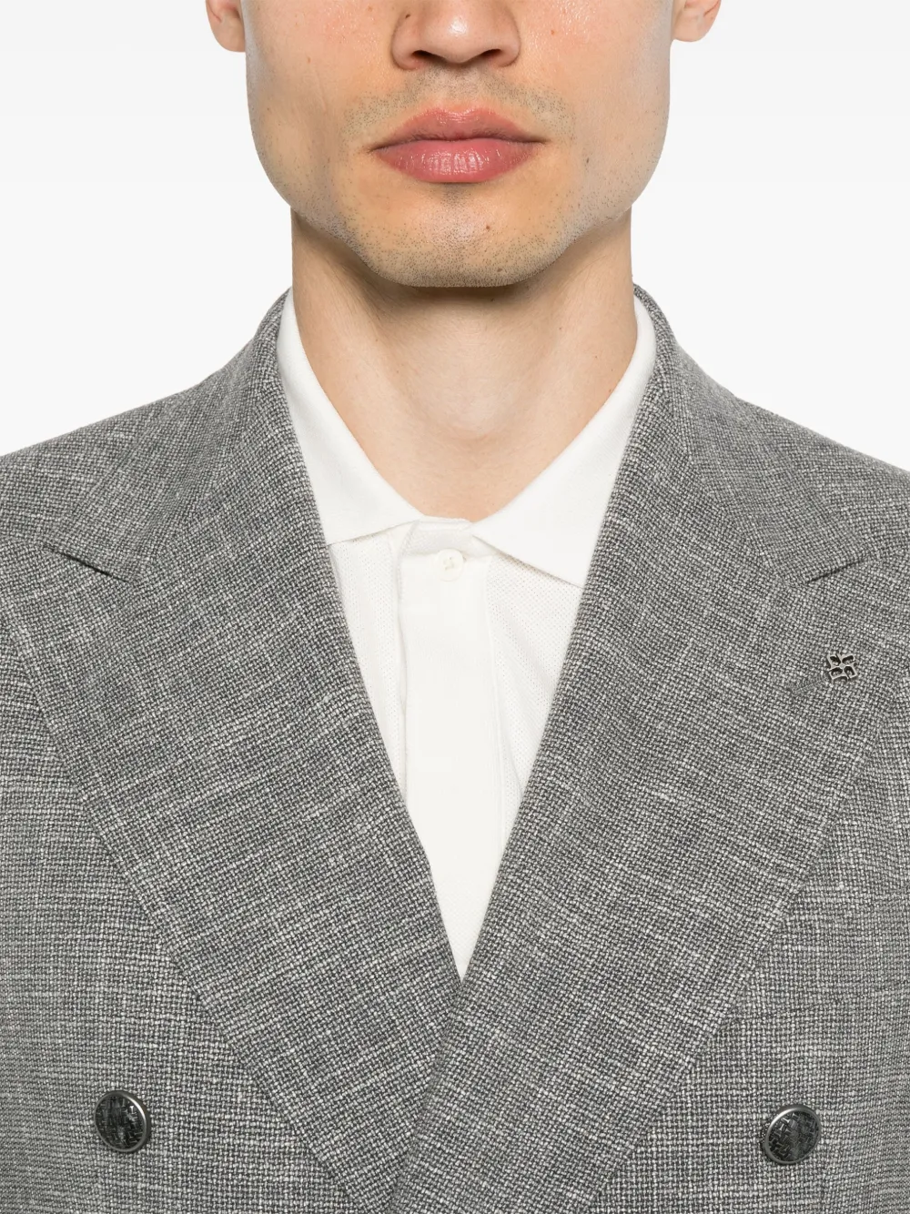 Tagliatore Blazer met dubbele rij knopen Grijs